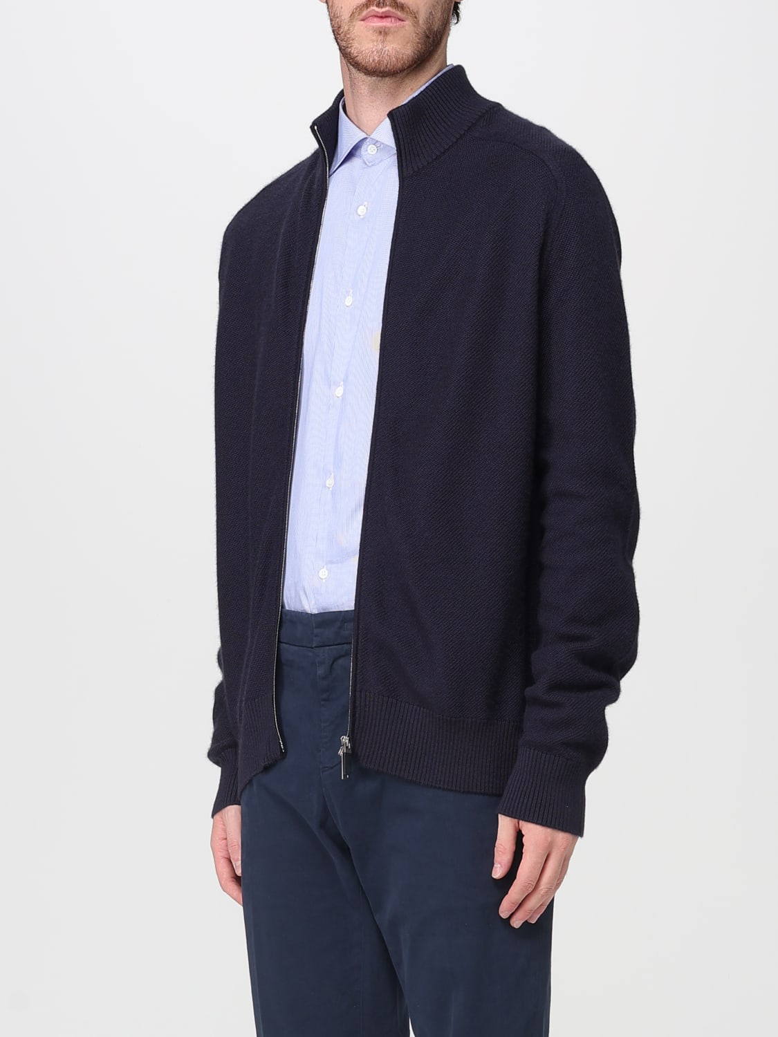 ZEGNA STRICKJACKE: Jacke herren Zegna, Blau - Img 4