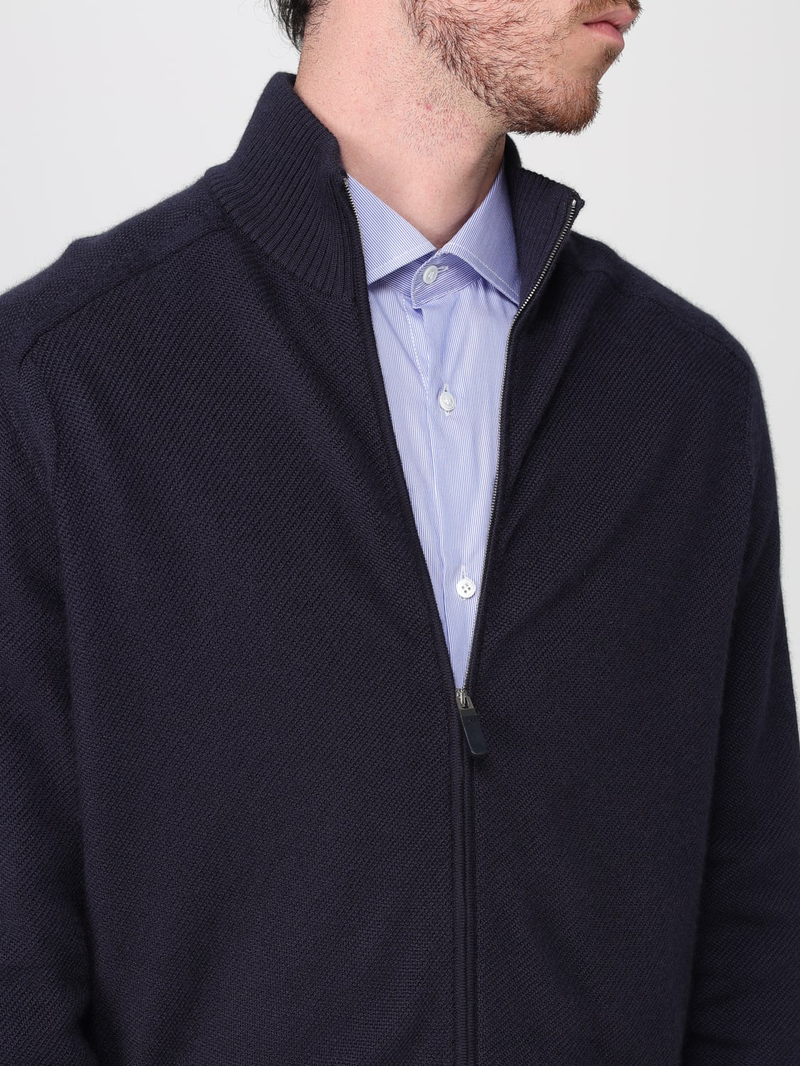 ZEGNA STRICKJACKE: Jacke herren Zegna, Blau - Img 5