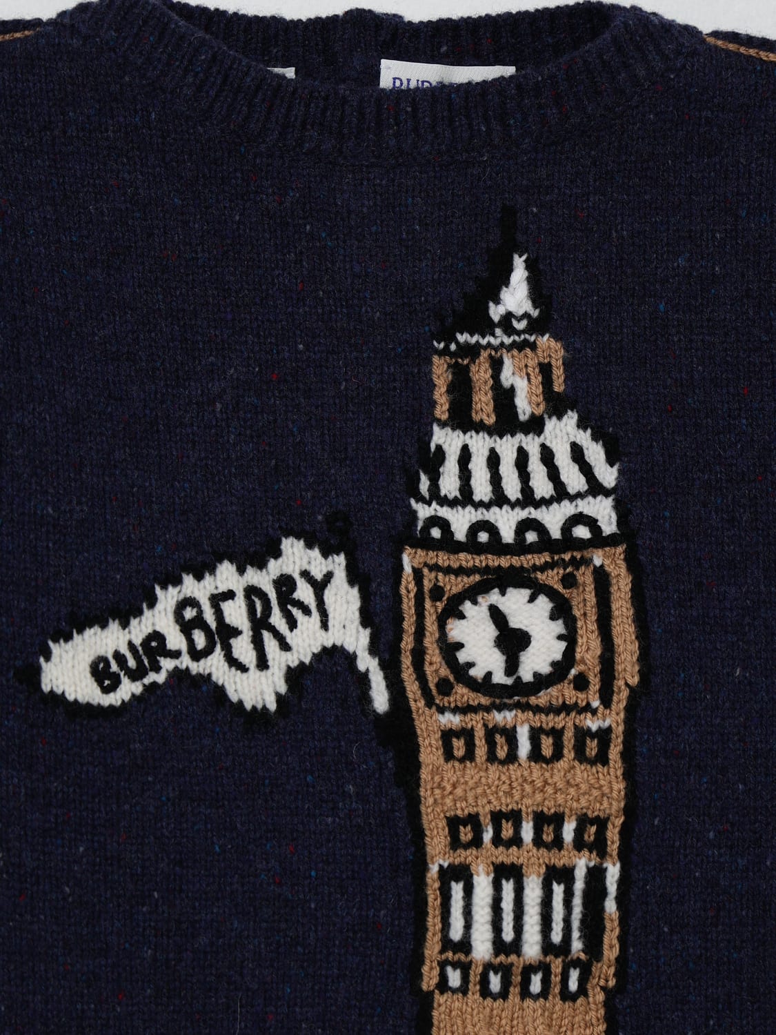 BURBERRY SWEATER: Sweater kids Burberry, Beige - Img 3