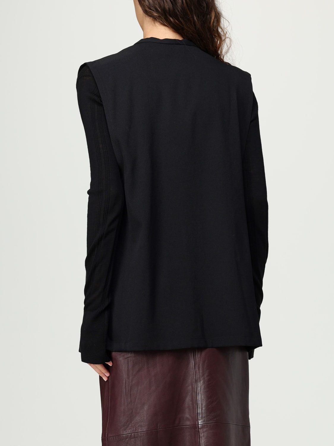 ALYSI WAISTCOAT: Waistcoat woman Alysi, Black - Img 2