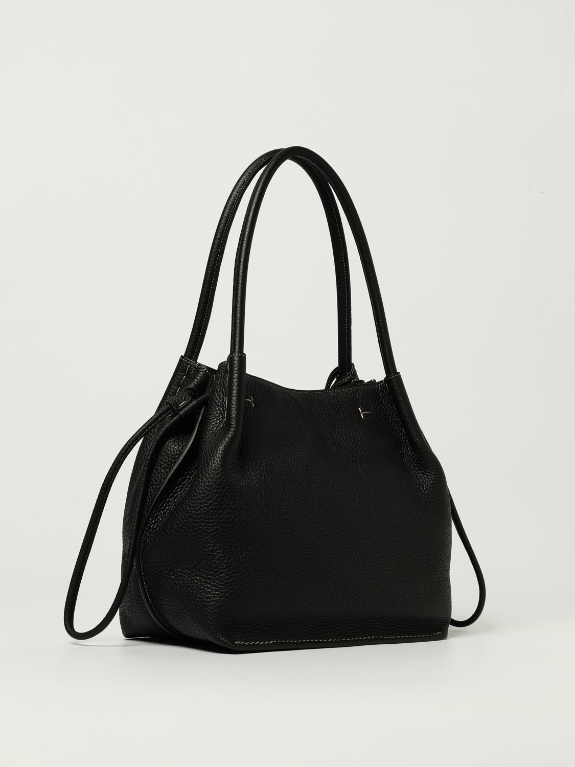 TOD'S BORSA A SPALLA: Borsa Tod's in pelle martellata , Nero - Img 2