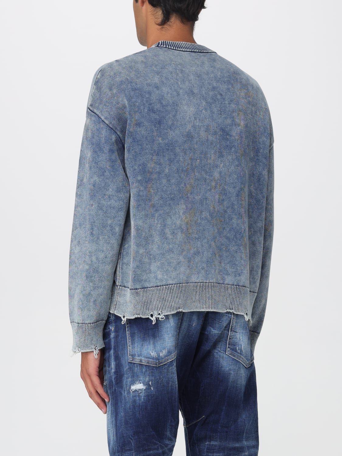 DIESEL SWEATSHIRT: Sweater men Diesel, Sky Blue - Img 2