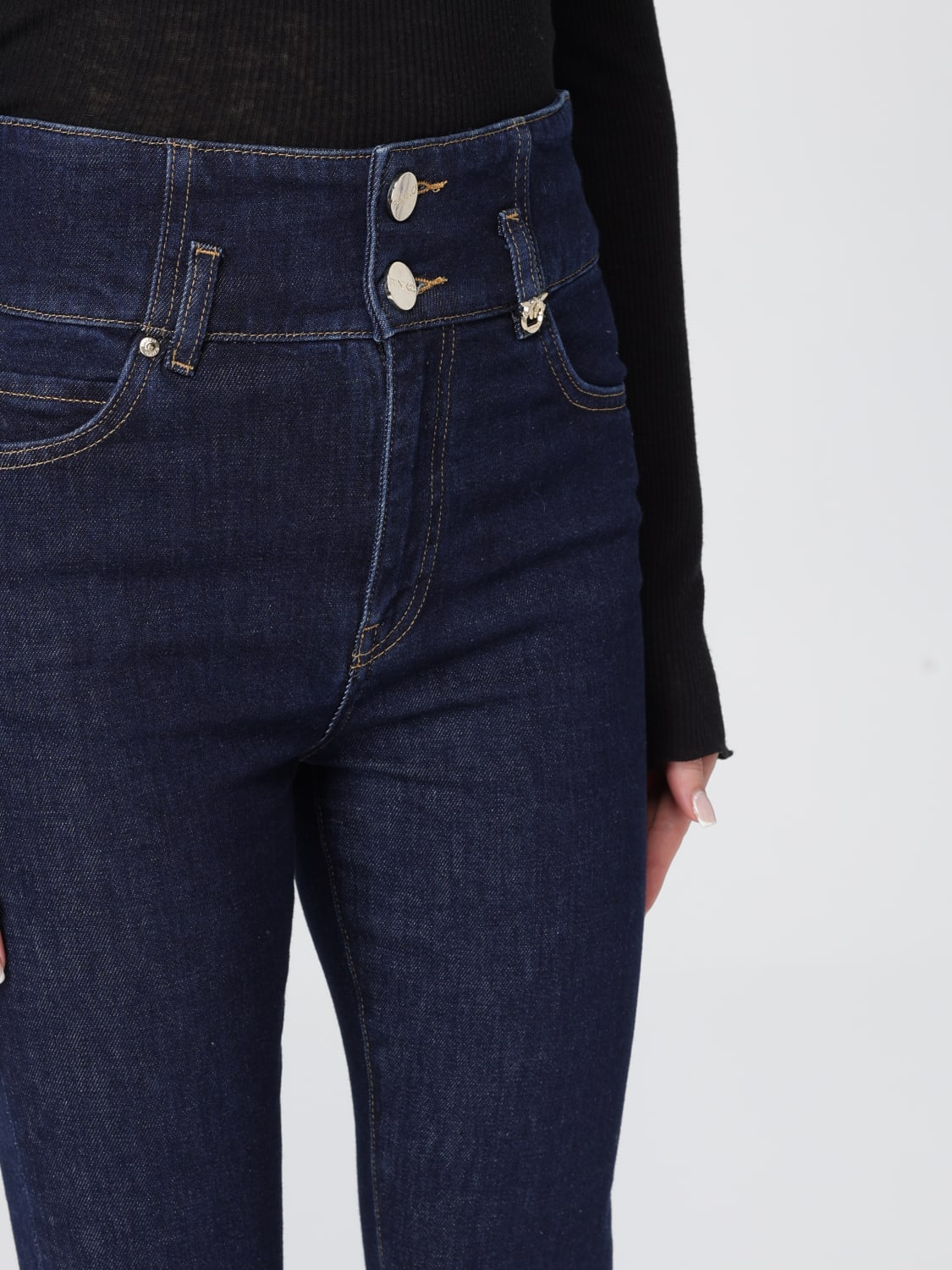 PINKO JEANS: Jeans Pinko in denim di cotone , Denim - Img 3