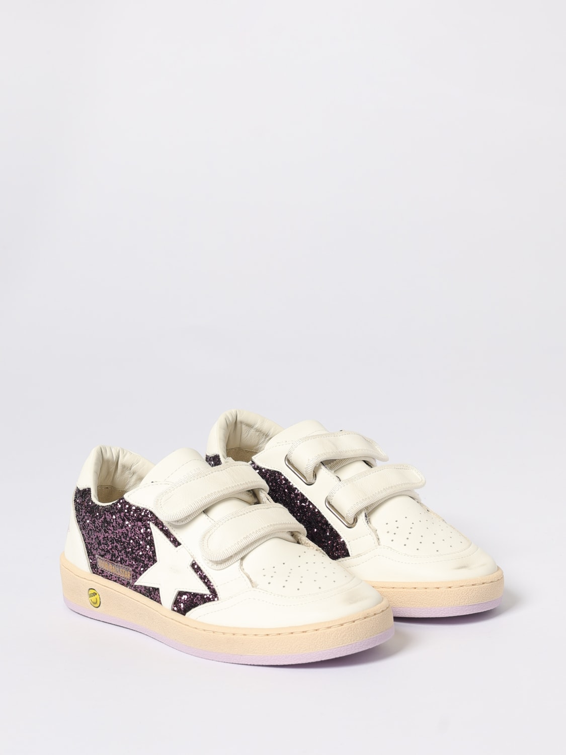 GOLDEN GOOSE BASKETS: Chaussures enfant Golden Goose, Violet - Img 2