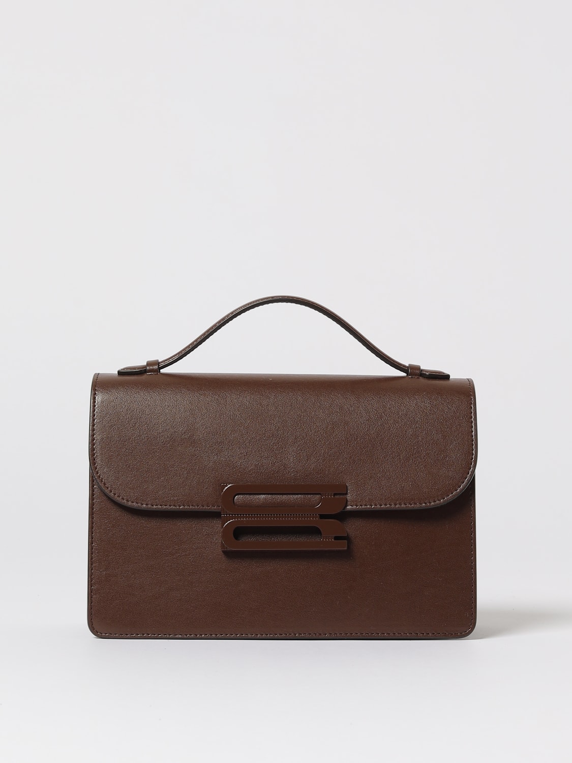 VICTORIA VICTORIA BECKHAM BORSA A MANO: Borsa Dorian Victoria Victoria Beckham in pelle , Marrone - Img 1