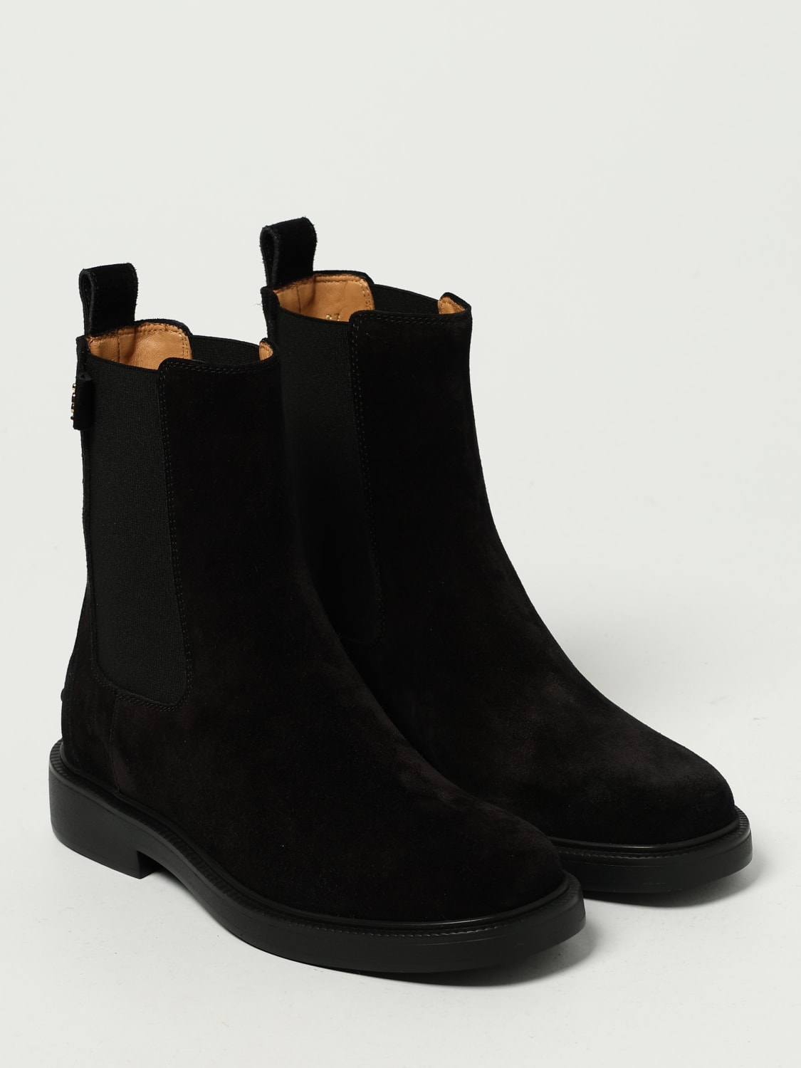 TOD'S BOOTS: Flat ankle boots woman Tod's, Black - Img 2
