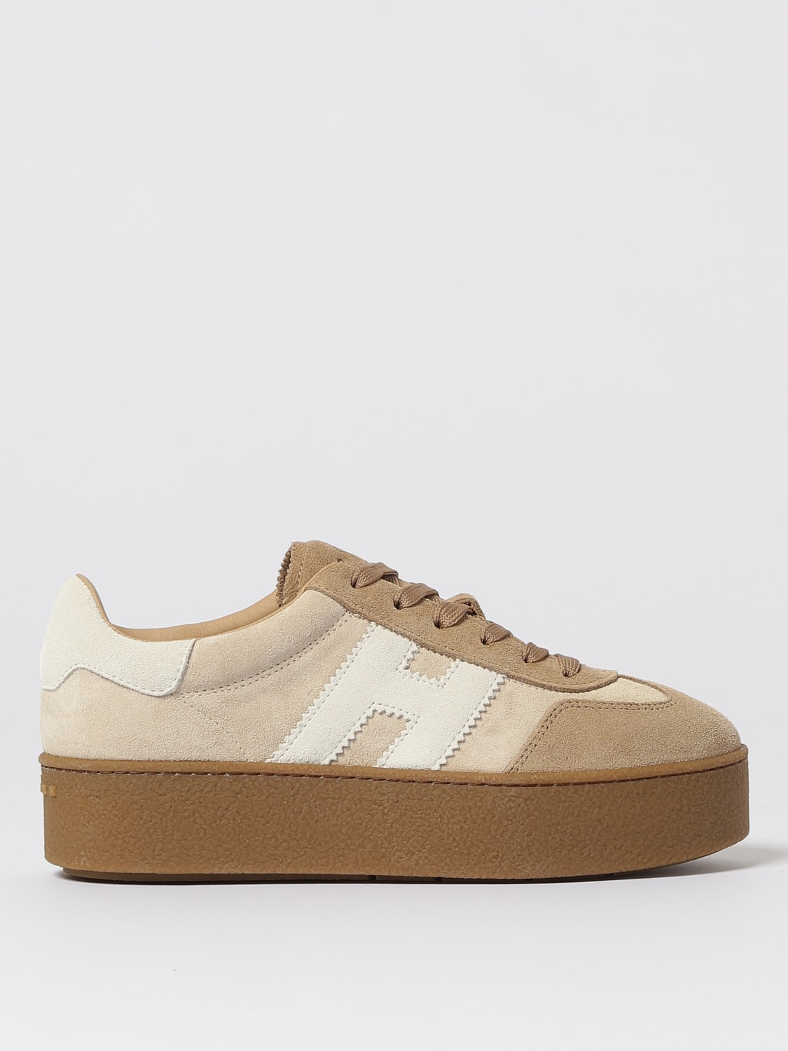 HOGAN SNEAKERS: Sneakers Cool Hogan in camoscio , Beige - Img 1