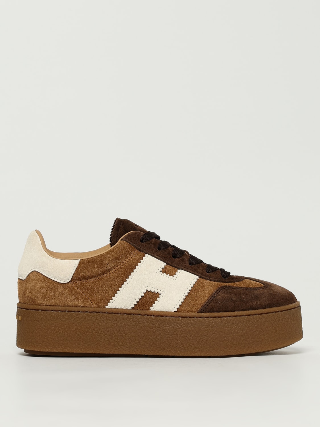 HOGAN TRAINERS: Shoes woman Hogan, Brown - Img 1