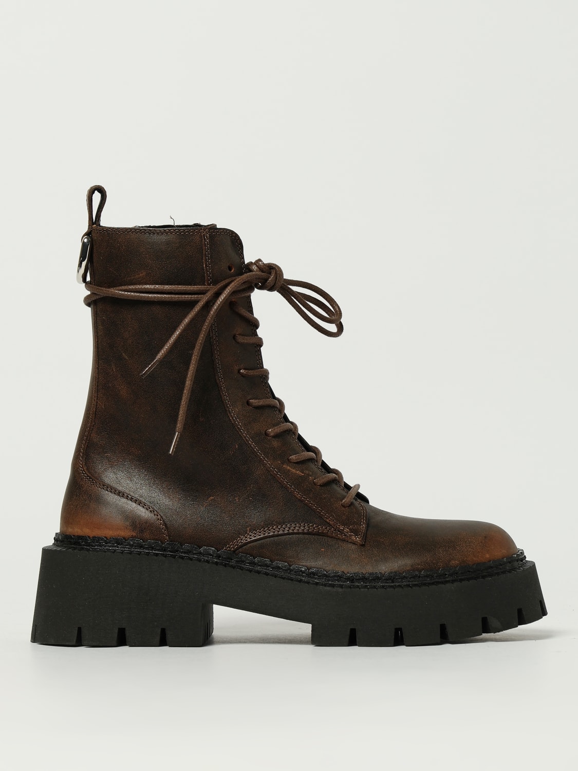 VIC MATIÉ BOOTS: Flat ankle boots woman Vic MatiÉ, Brown - Img 1