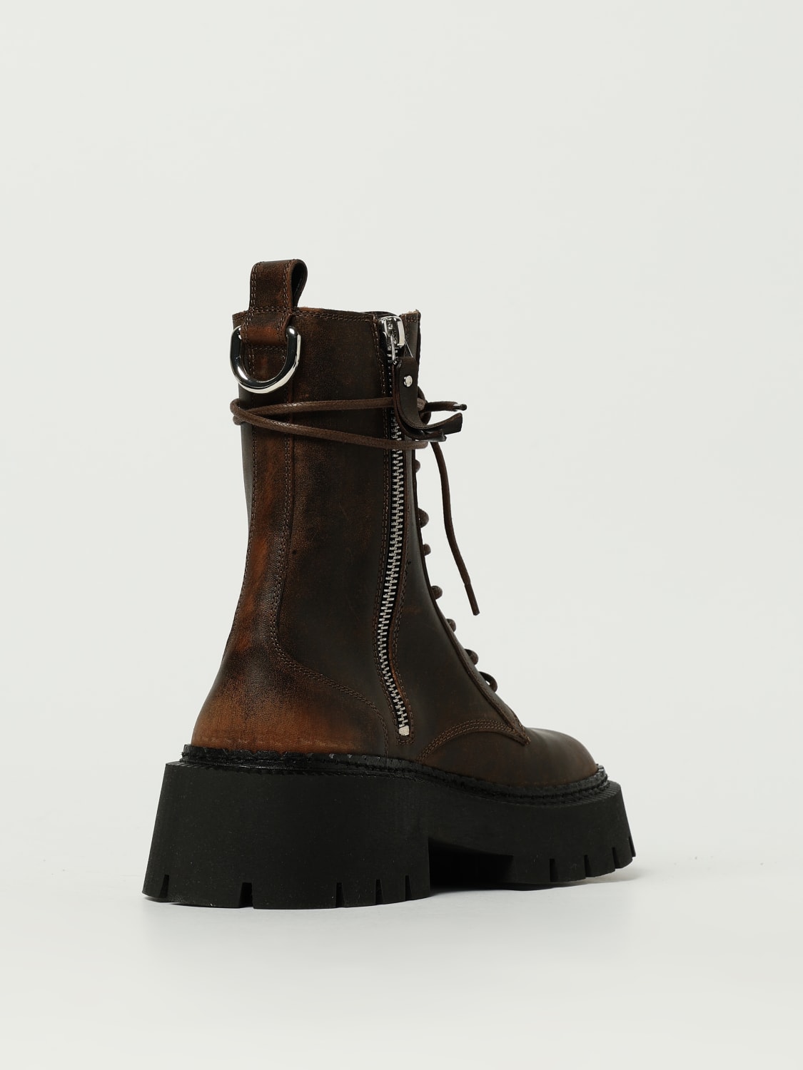 VIC MATIÉ BOOTS: Flat ankle boots woman Vic MatiÉ, Brown - Img 3