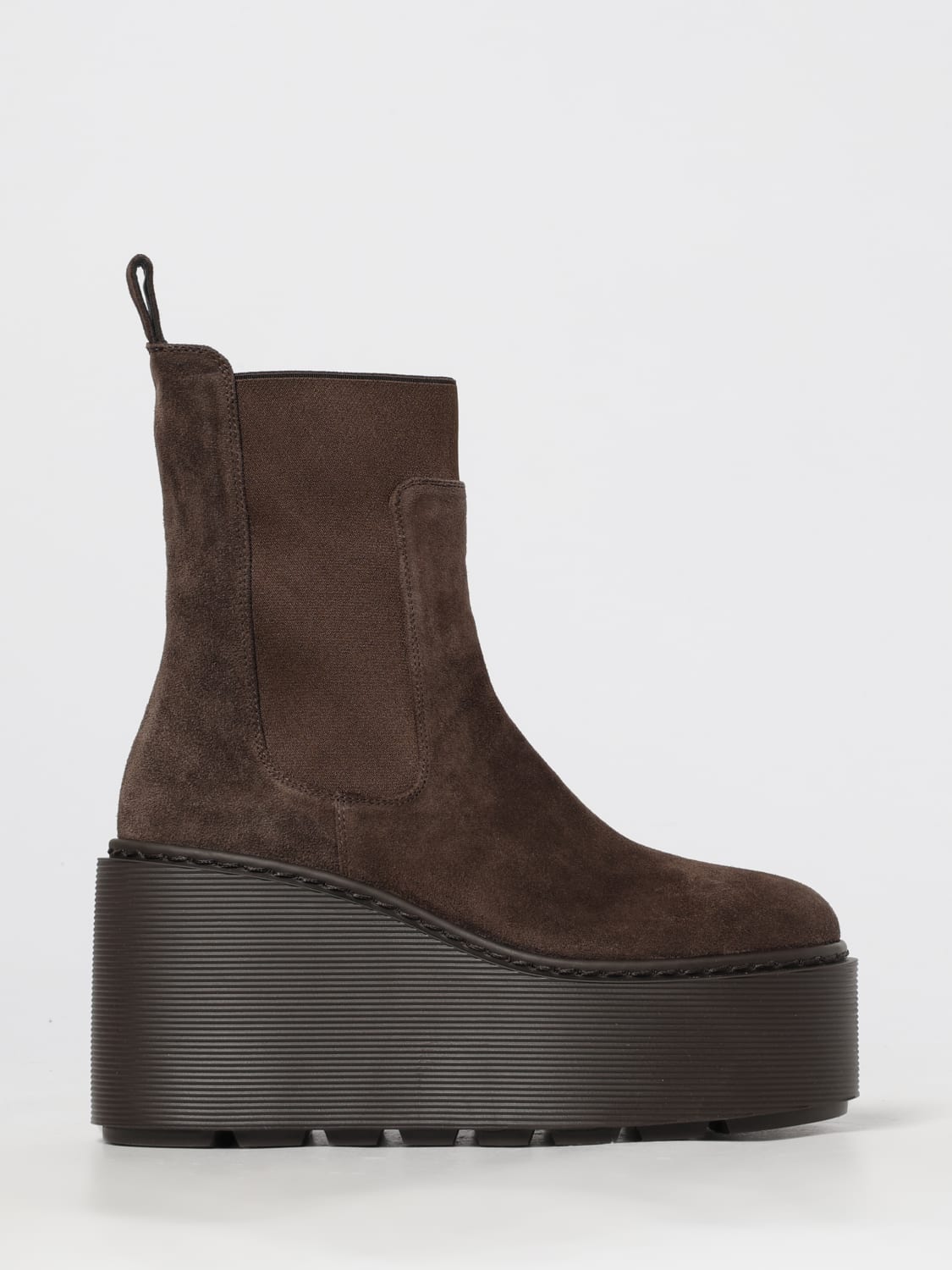 VIC MATIÉ BOOTS: Flat ankle boots woman Vic MatiÉ, Brown - Img 1