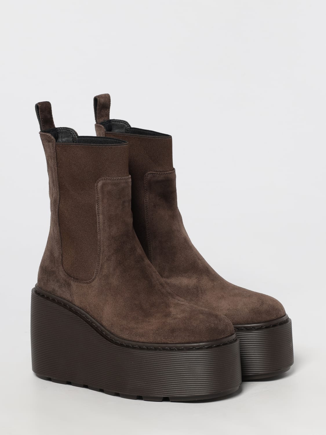 VIC MATIÉ BOOTS: Flat ankle boots woman Vic MatiÉ, Brown - Img 2
