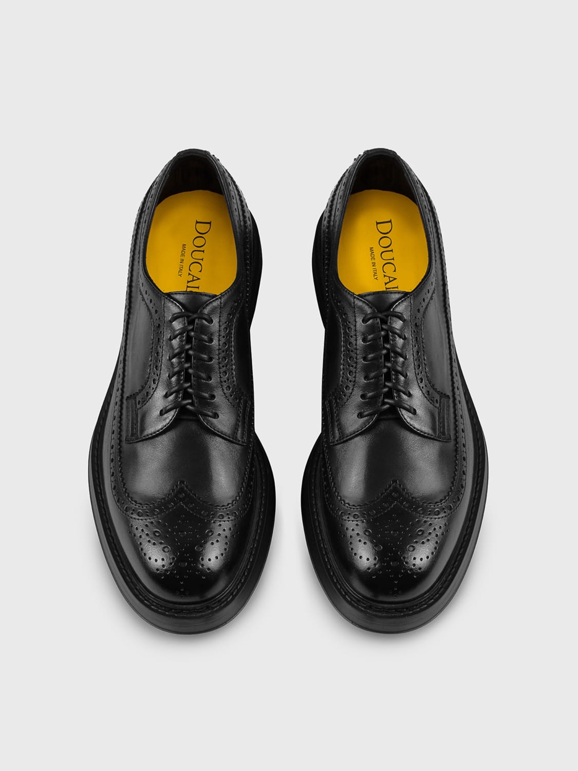 DOUCAL'S BROGUE SHOES: Brogue shoes men Doucal's, Black - Img 3