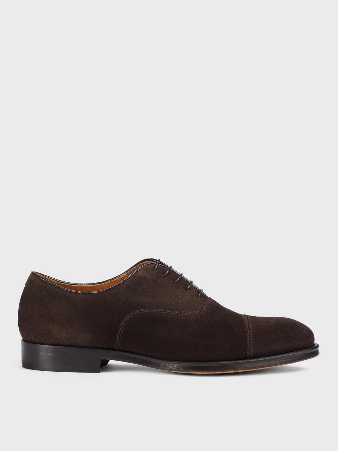 DOUCAL'S SCARPE STRINGATE: Oxford Doucal's in camoscio , Terra - Img 1