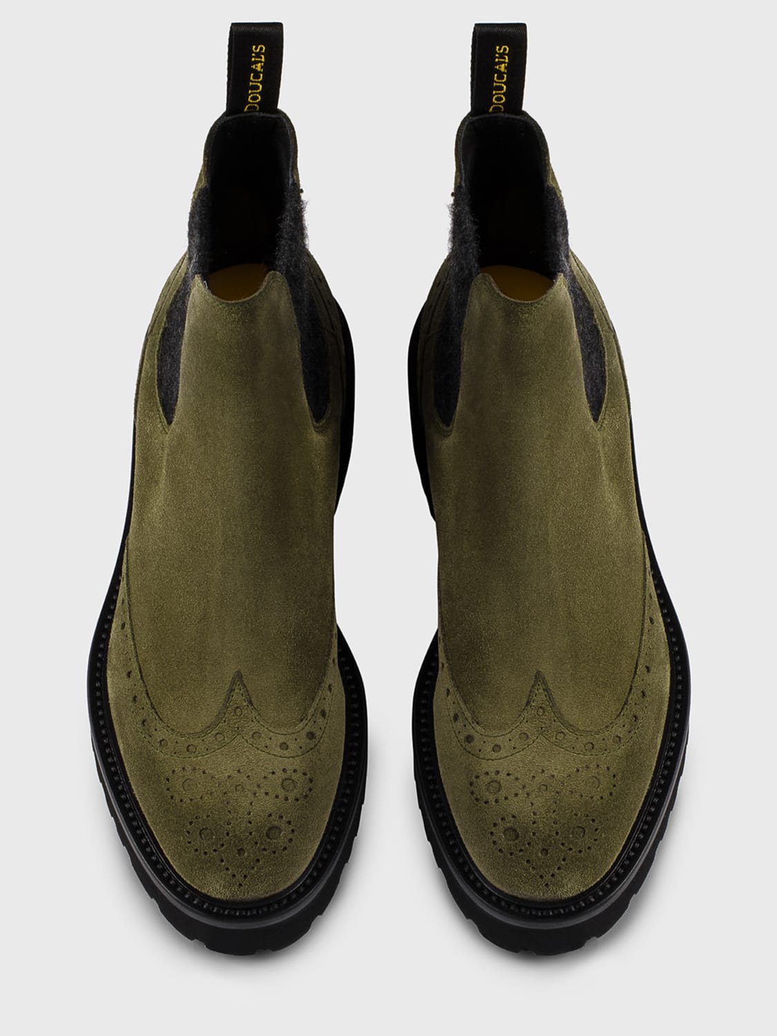 DOUCAL'S BOTAS: Botines planos mujer Doucal's, Verde - Img 3