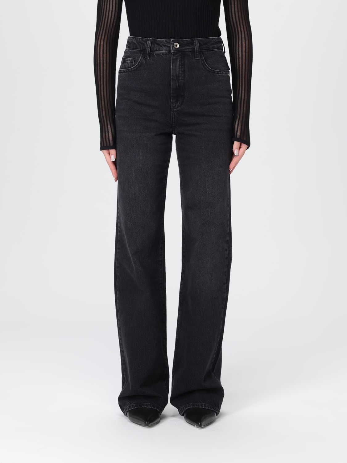 PATRIZIA PEPE JEANS: Jeans woman Patrizia Pepe, Black - Img 1