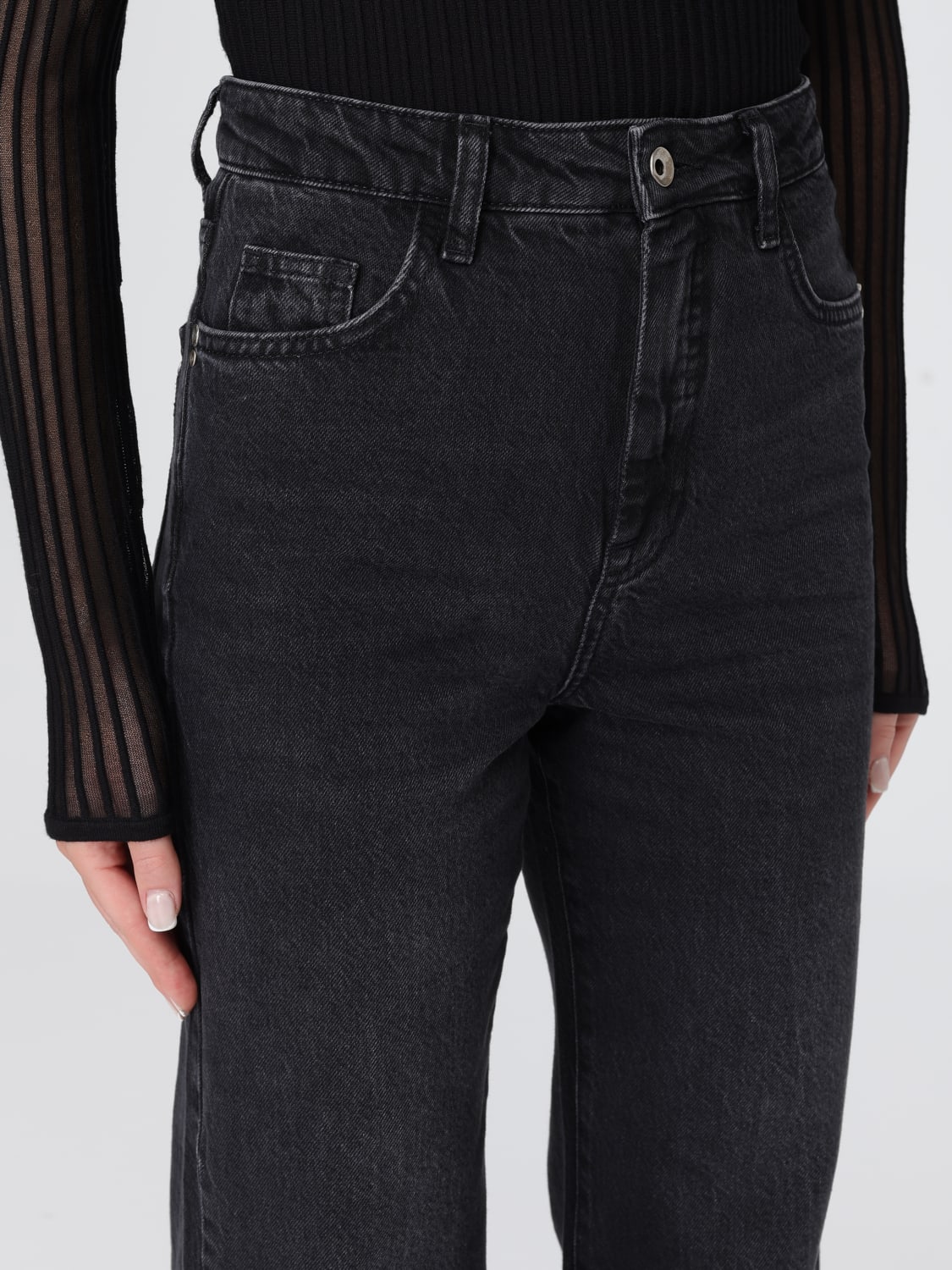 PATRIZIA PEPE JEANS: Jeans woman Patrizia Pepe, Black - Img 4