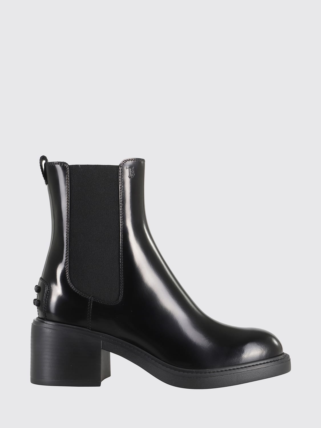 TOD'S BOOTS: Flat ankle boots woman Tod's, Black - Img 1