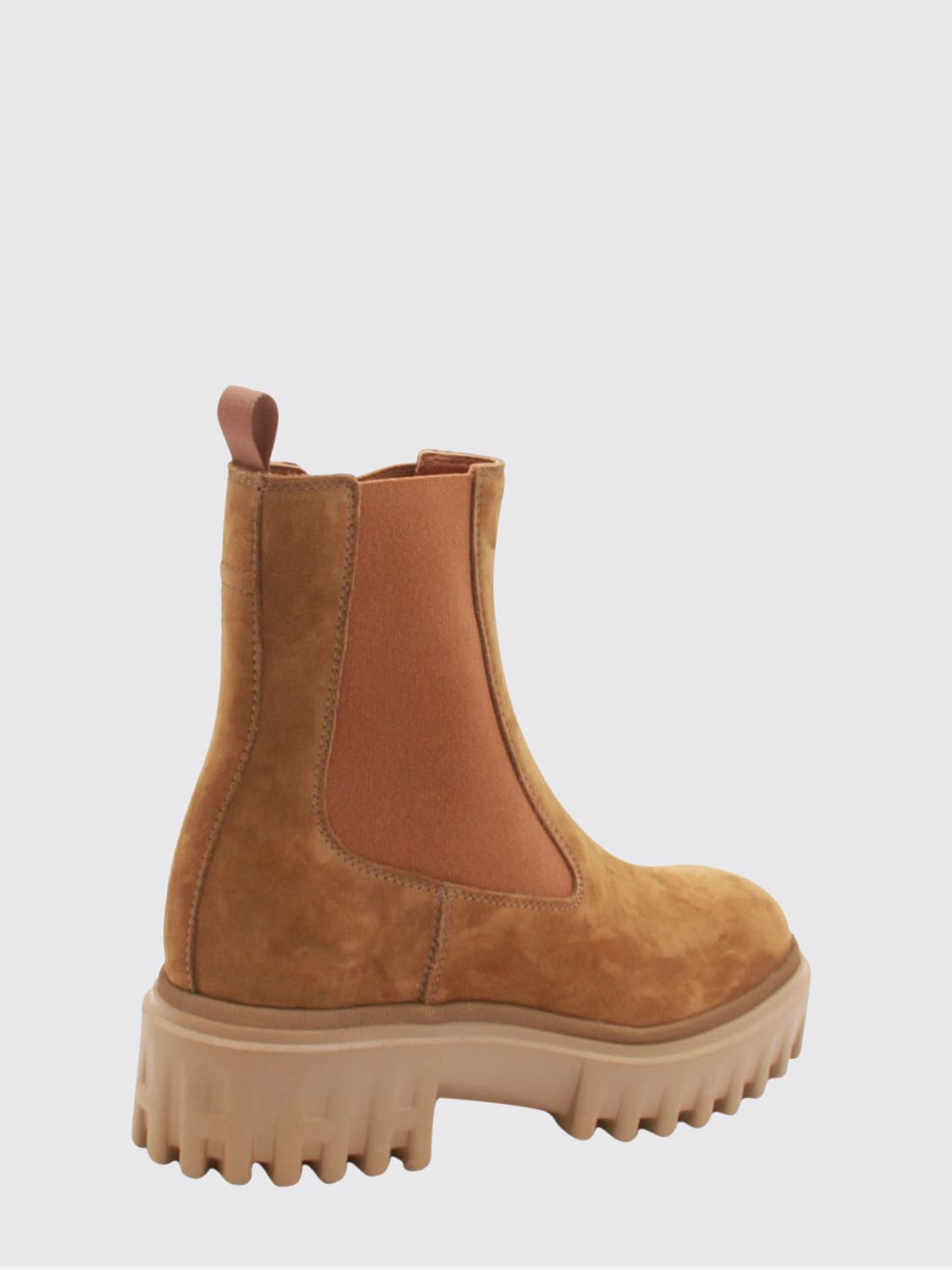 HOGAN STIVALI: Stivaletto Hogan in camoscio , Marrone - Img 3