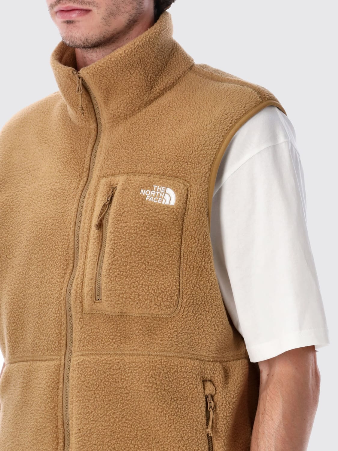 THE NORTH FACE SUIT VEST: Jacket men The North Face, Beige - Img 3