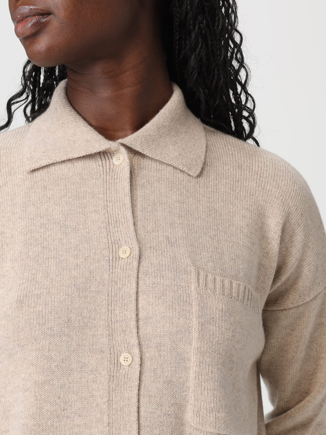 MAX MARA POLO SHIRT: Sweater woman Max Mara, Beige - Img 5