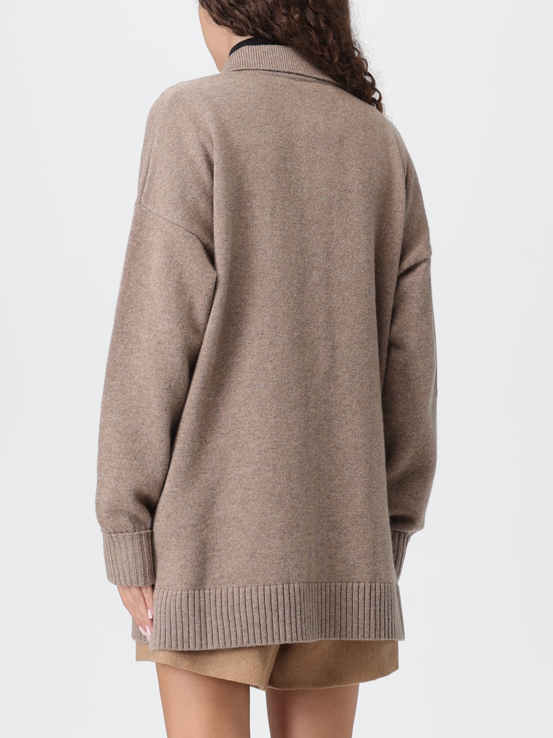 MAX MARA POLO SHIRT: Sweater woman Max Mara, Brown - Img 3