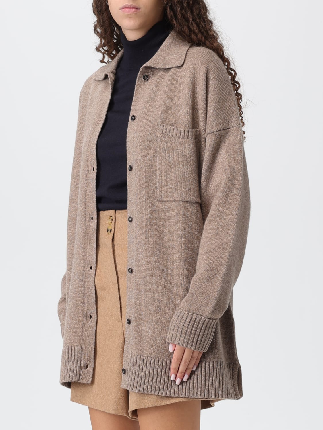 MAX MARA POLO SHIRT: Sweater woman Max Mara, Brown - Img 4