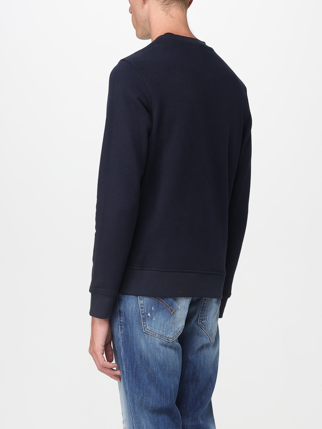 K-WAY FELPA: Pullover basic K-Way in cotone con logo , Blue - Img 2