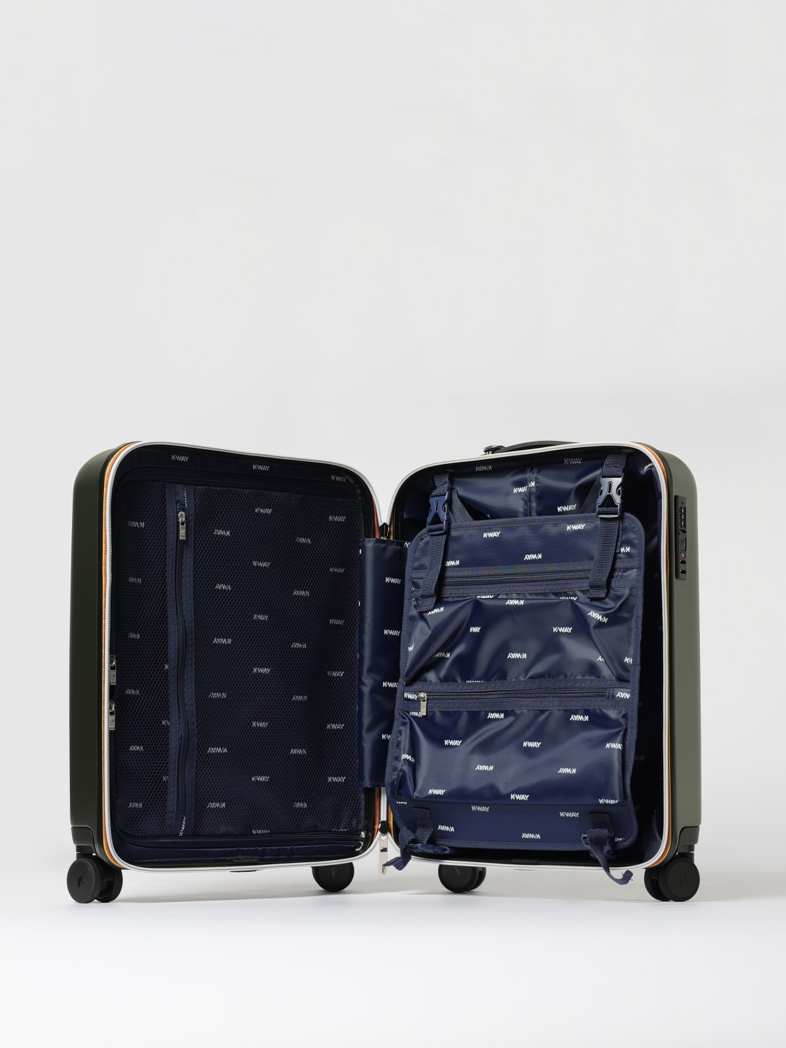 K-WAY TRAVEL BAG: Travel bag men K-way, Green - Img 4