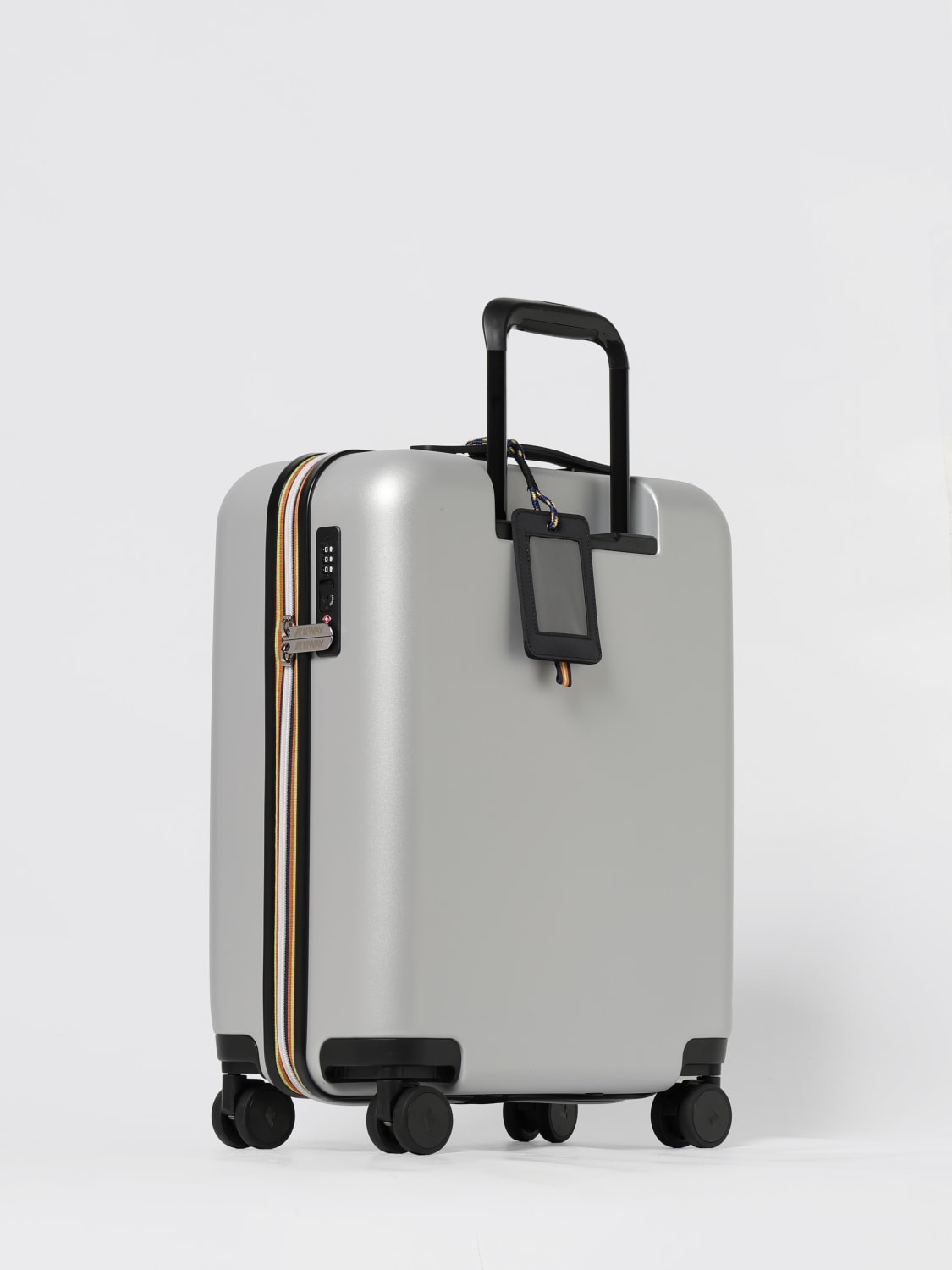 K-WAY TRAVEL BAG: Travel bag men K-way, Silver - Img 3