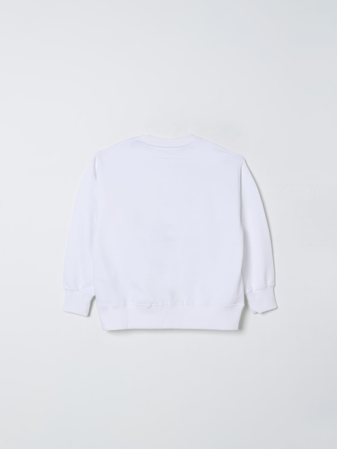 MM6 MAISON MARGIELA MAGLIA: Felpa Maison Margiela in cotone con logo, Bianco - Img 2