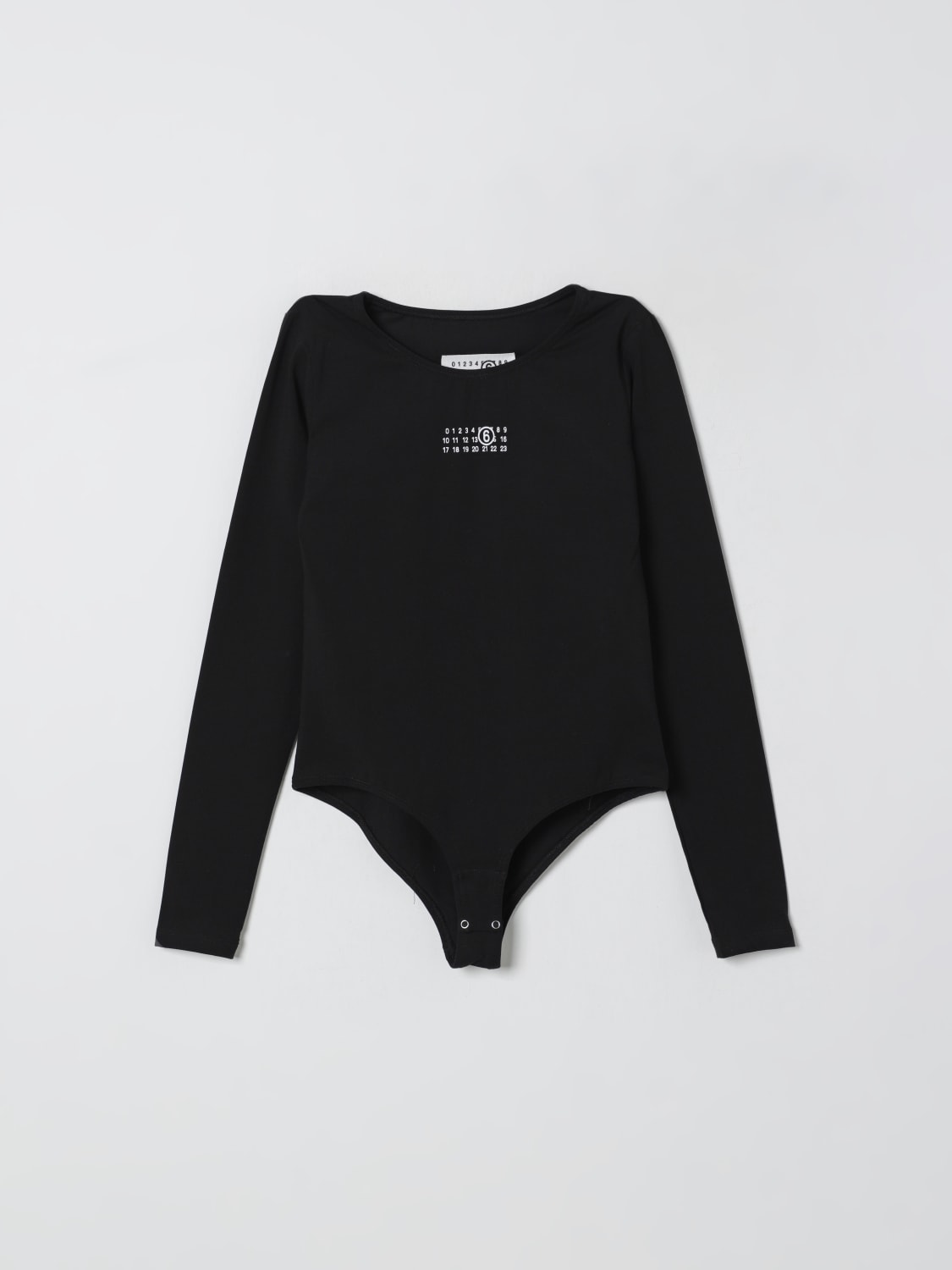 MM6 MAISON MARGIELA TOP: Bodysuit kids Mm6 Maison Margiela, Black - Img 1