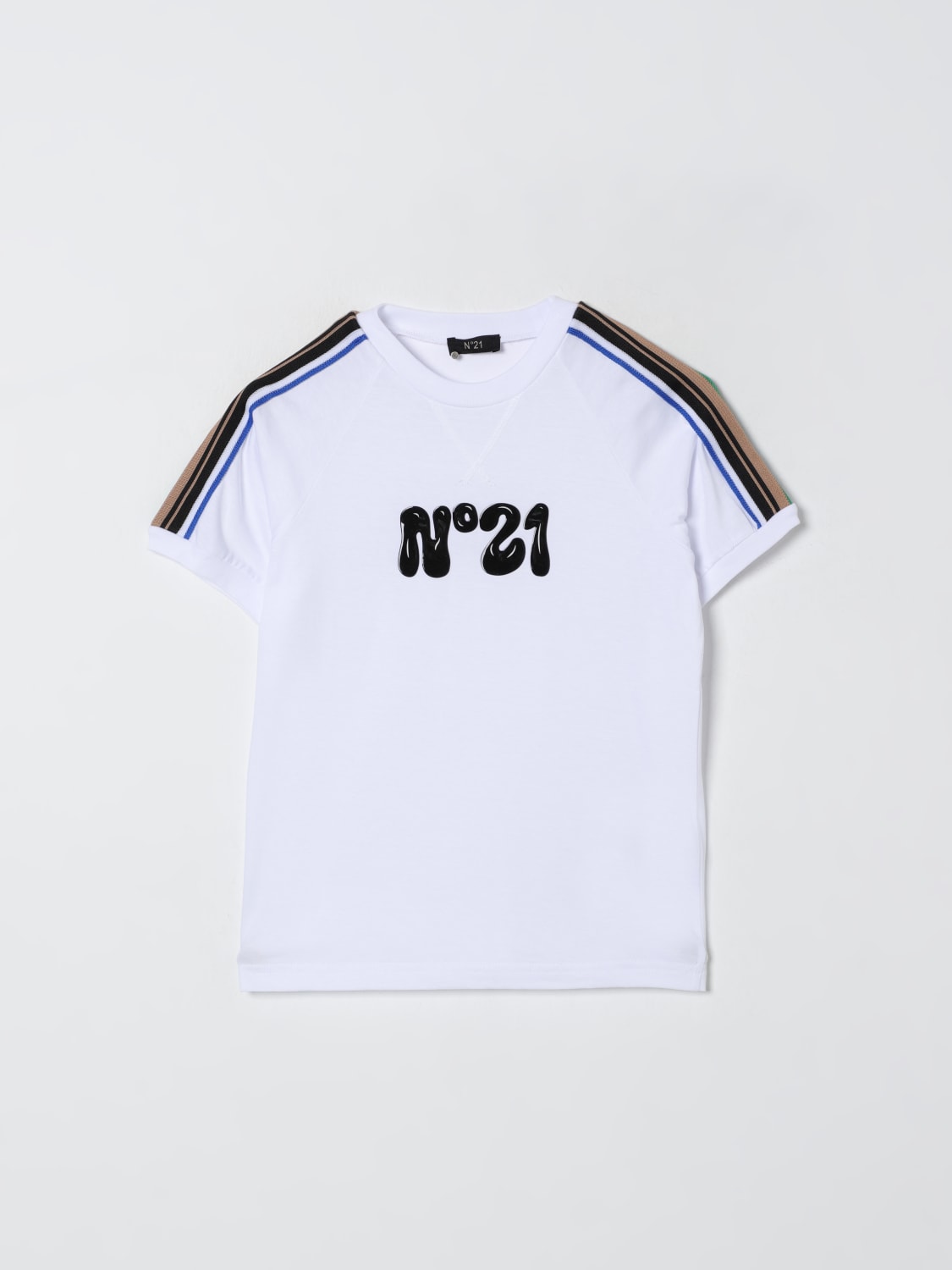 N° 21 T-SHIRT: T-shirt kids N° 21, White - Img 1