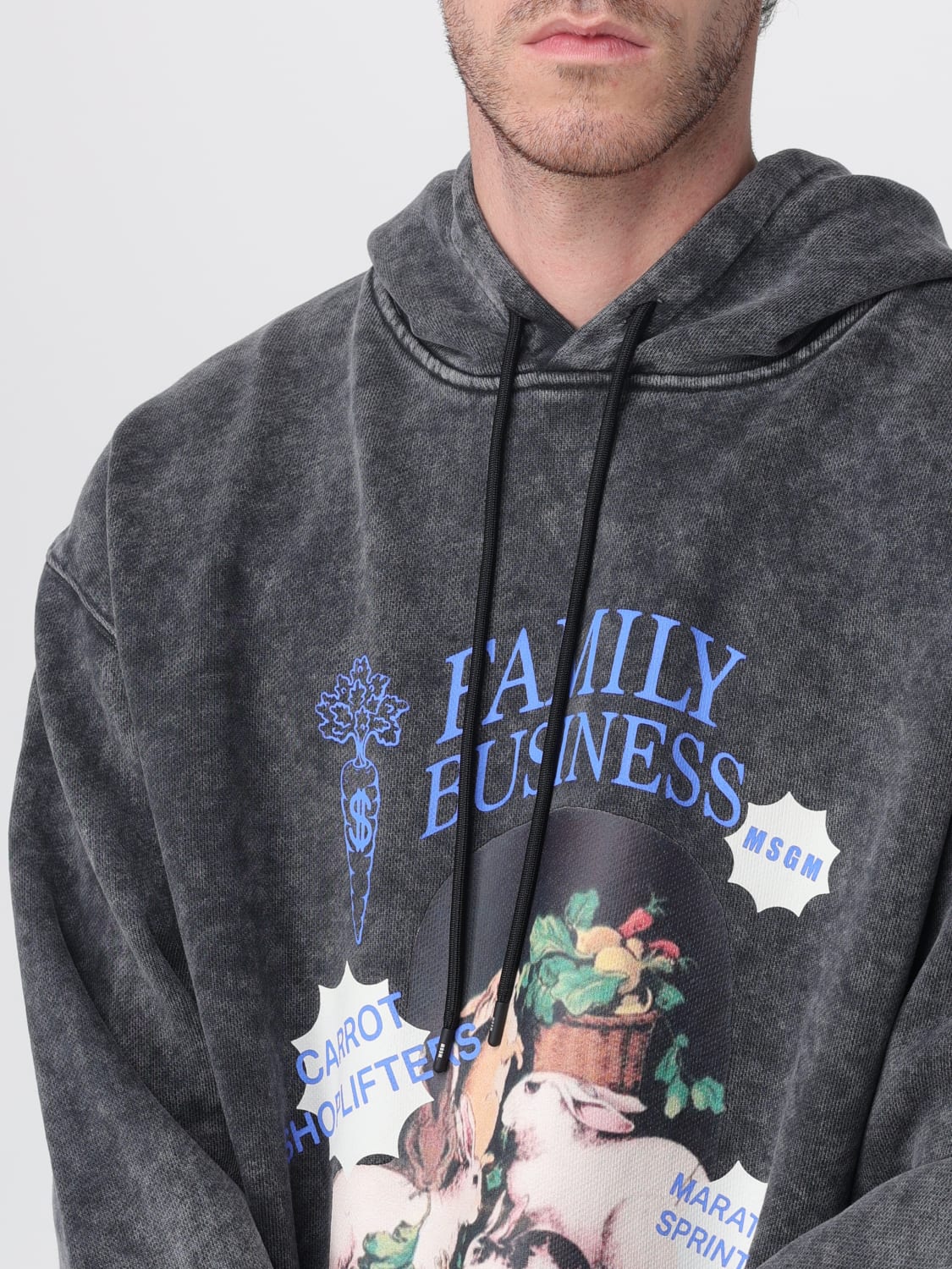 MSGM 스웨트셔츠: 스웨터 남성 MSGM, 블랙 - Img 3