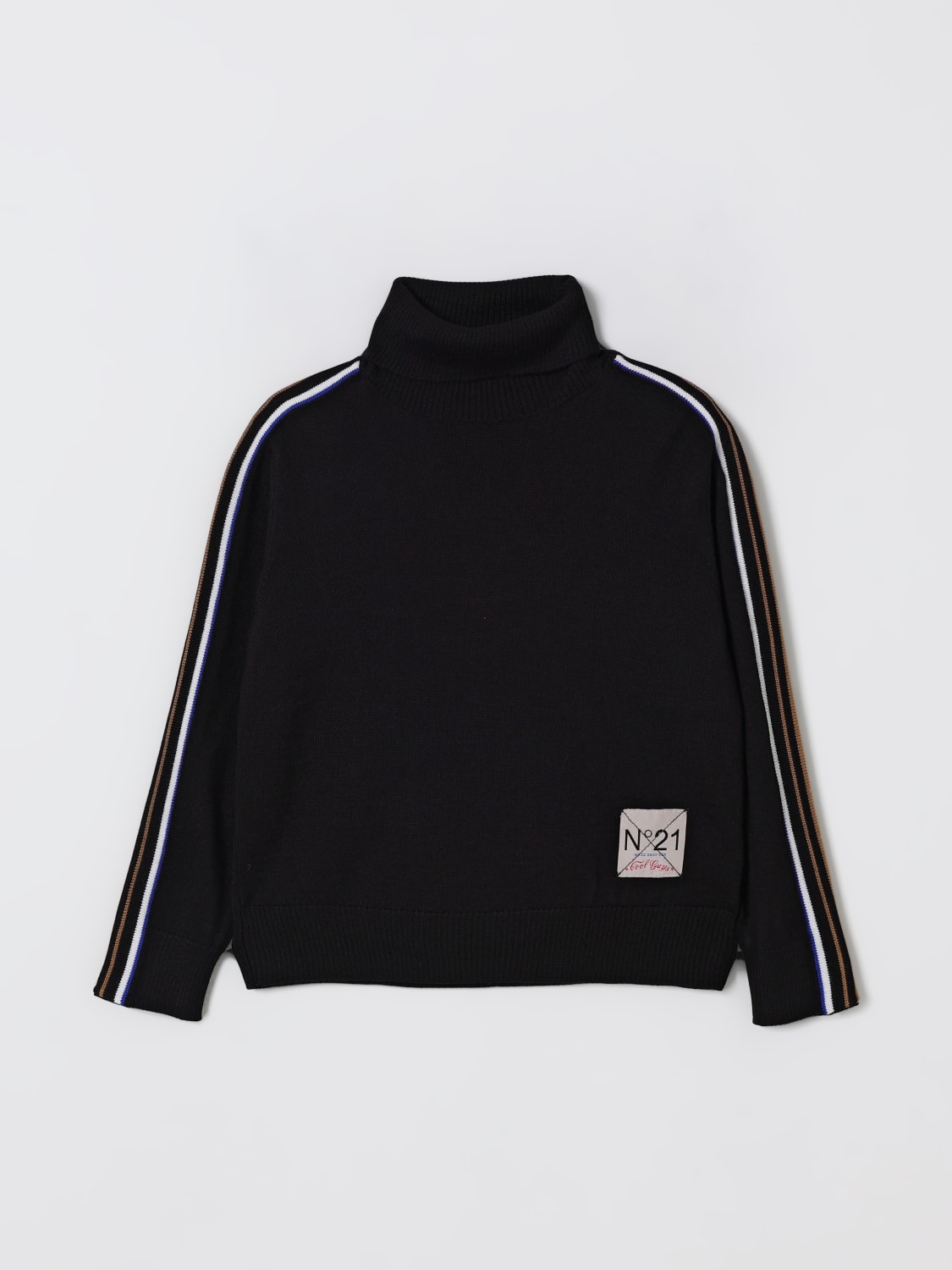 N° 21 SWEATER: Sweater kids N° 21, Black - Img 1