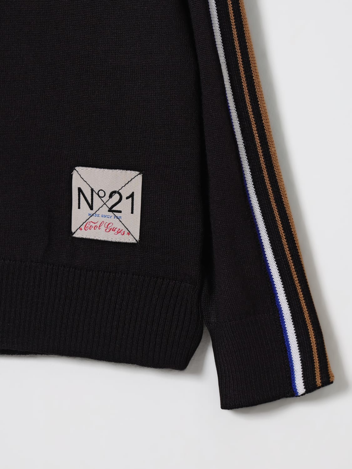 N° 21 SWEATER: Sweater kids N° 21, Black - Img 3