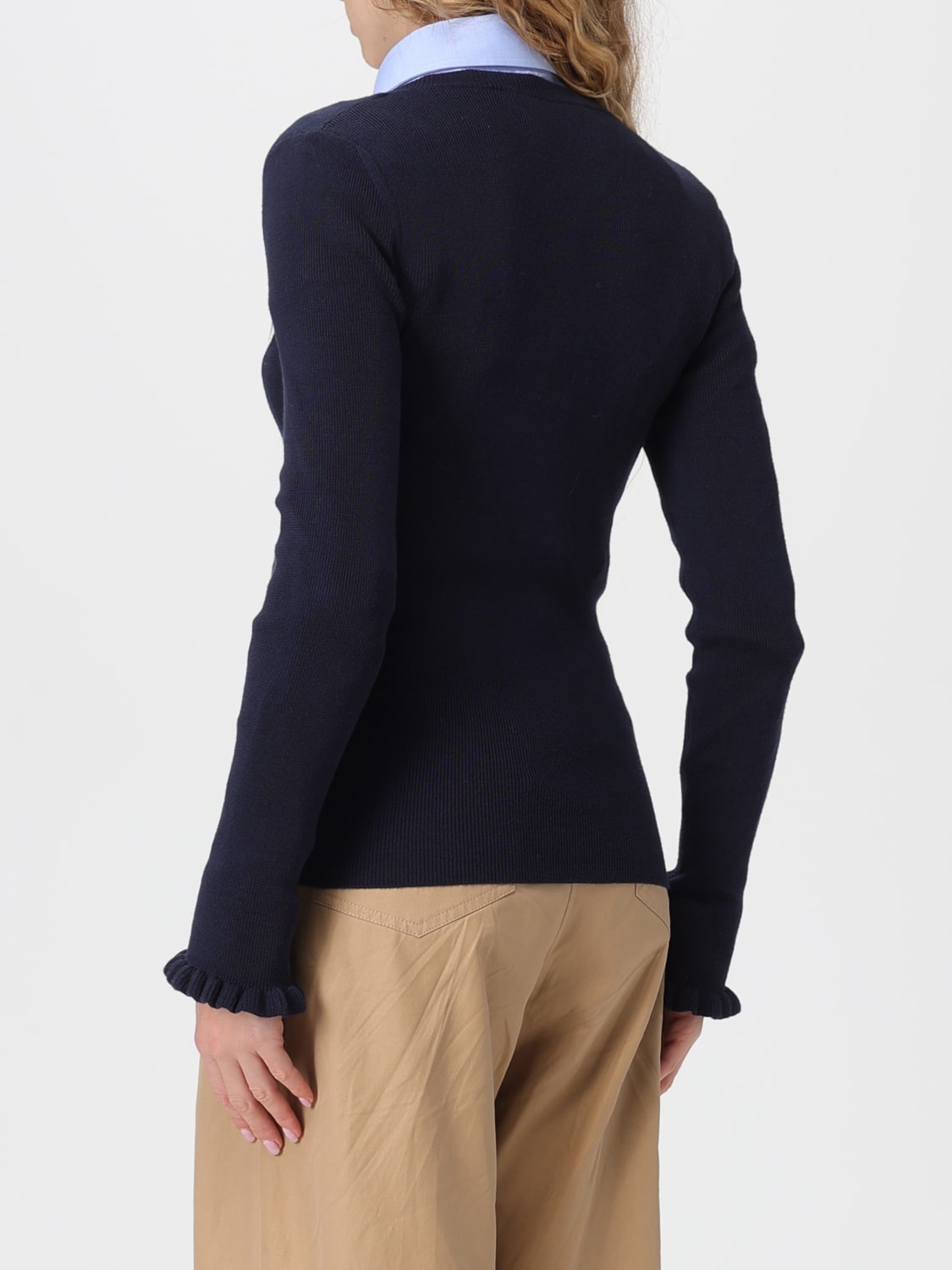 VALENTINO JERSEY: Jersey mujer Valentino, Azul Oscuro - Img 2