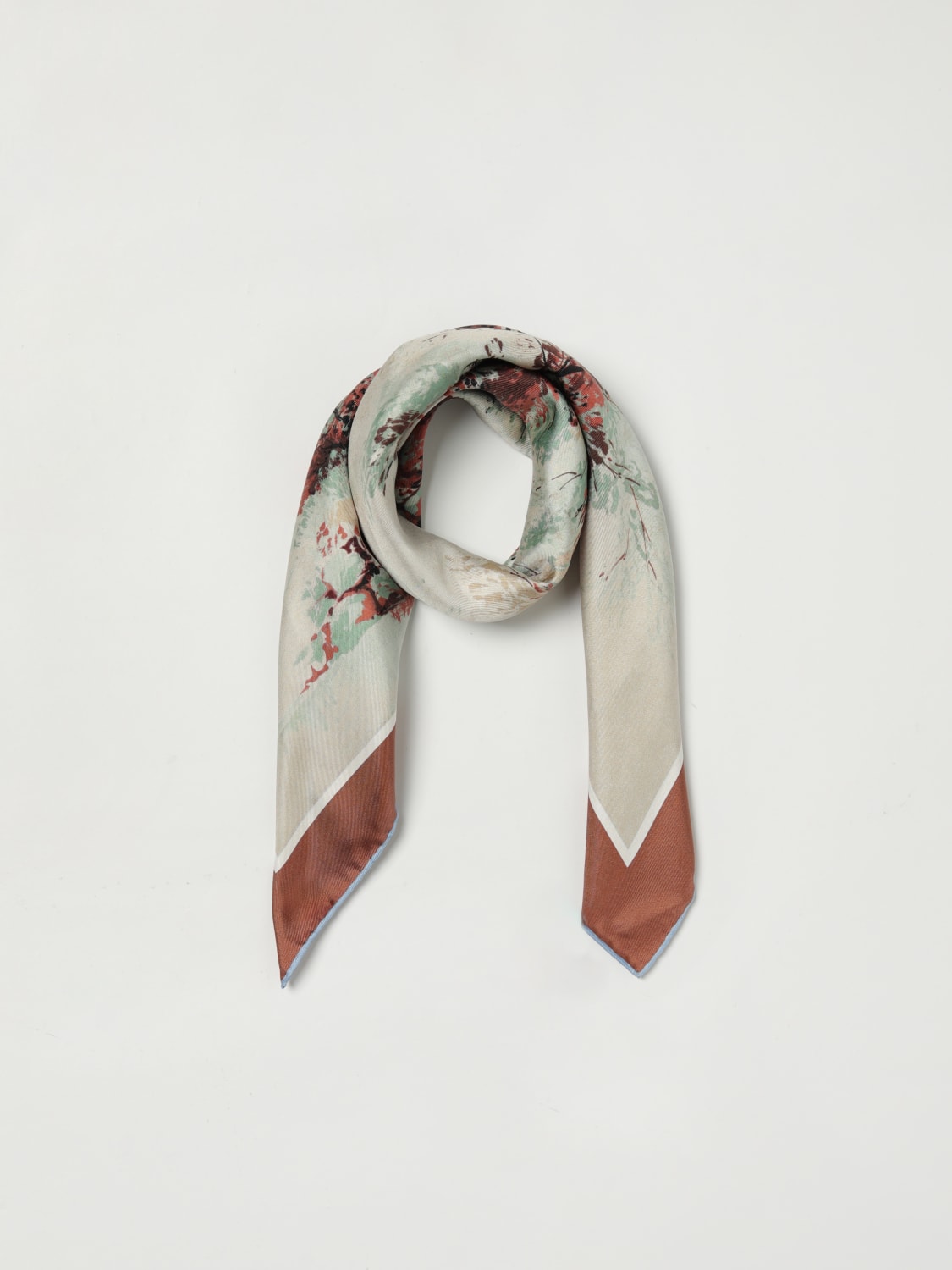 MAX MARA NECK SCARF: Scarf woman Max Mara, Burgundy - Img 2