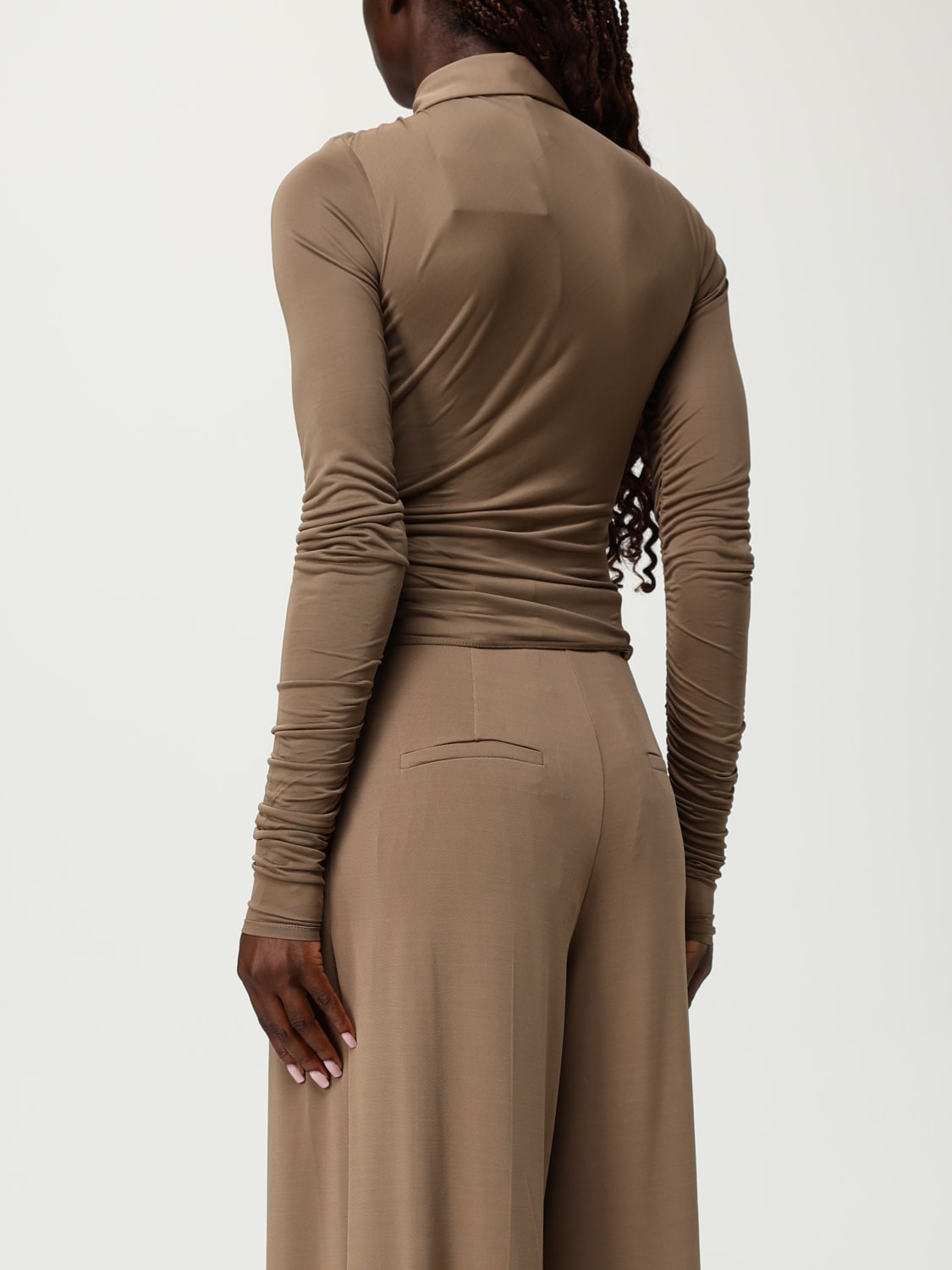 MAX MARA TOP: Body femme Max Mara, Noisette - Img 2