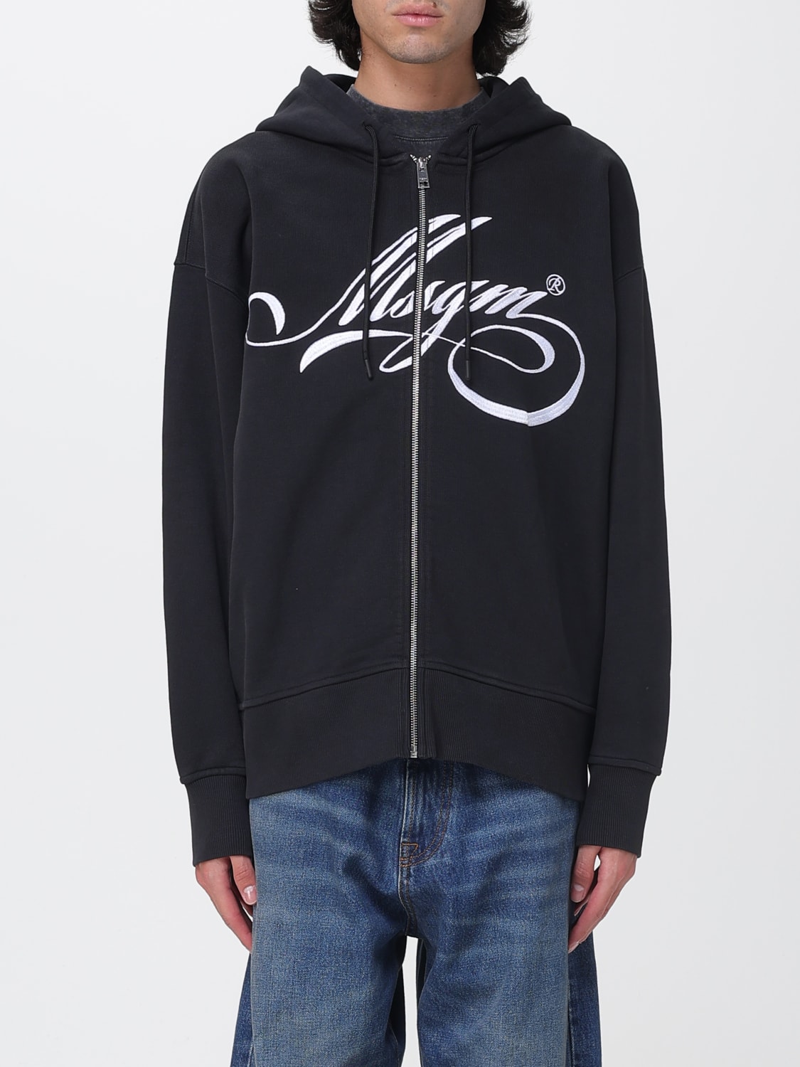 MSGM SWEATSHIRT: Sweater men MSGM, Black - Img 1