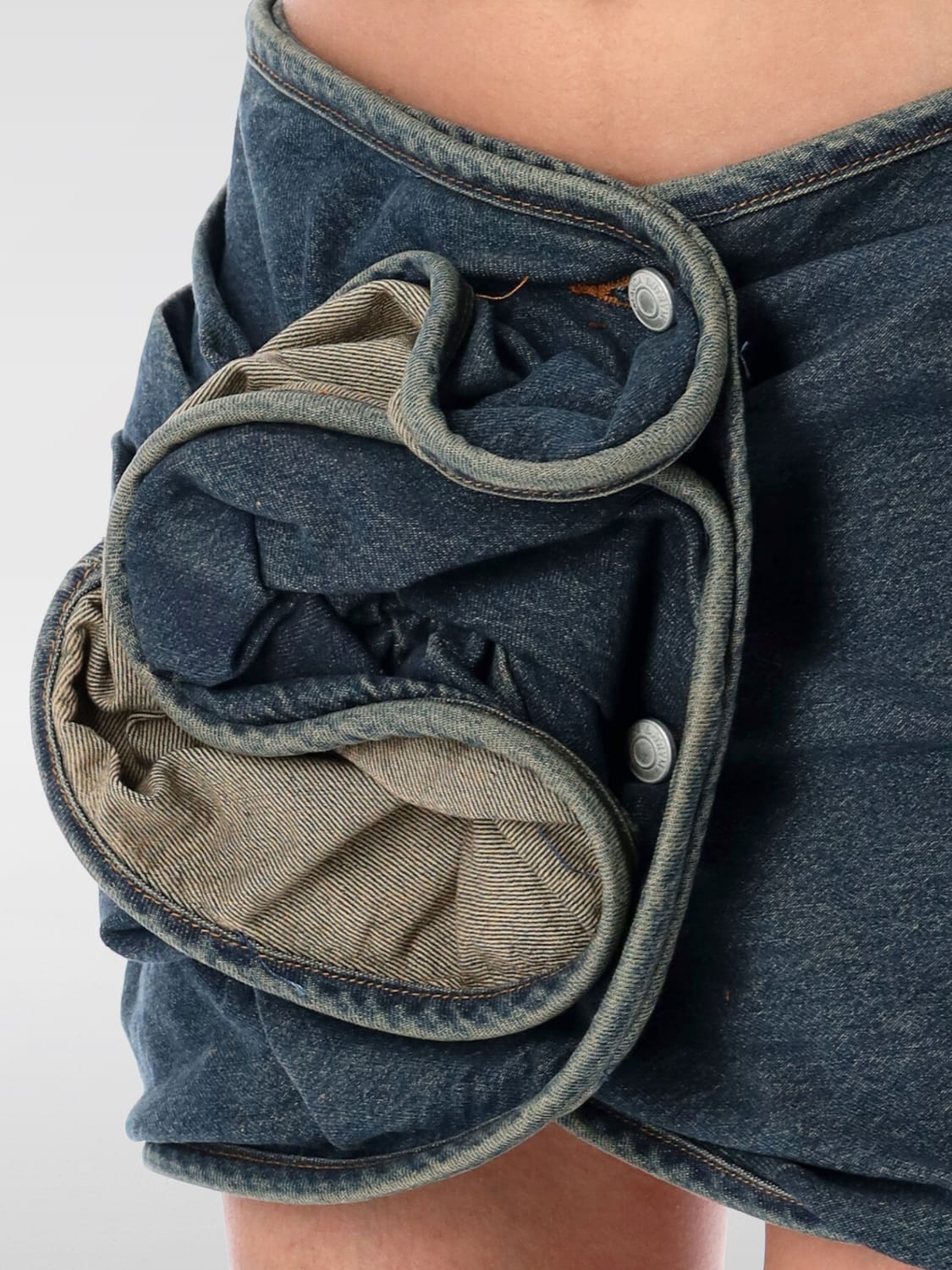 MAGDA BUTRYM SKIRT: Skirt woman Magda Butrym, Blue - Img 3