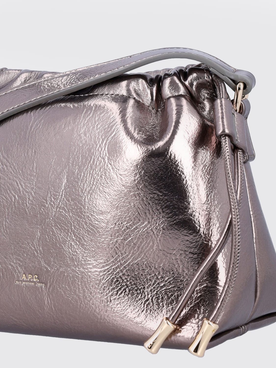 A.P.C. MINI SAC: Sac porté main femme A.P.C., Argent - Img 3