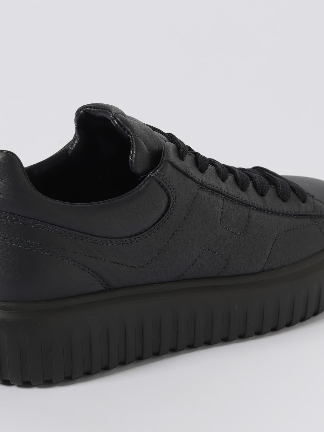 HOGAN SNEAKERS: Sneakers H-Stripes Hogan in pelle , Blue - Img 4