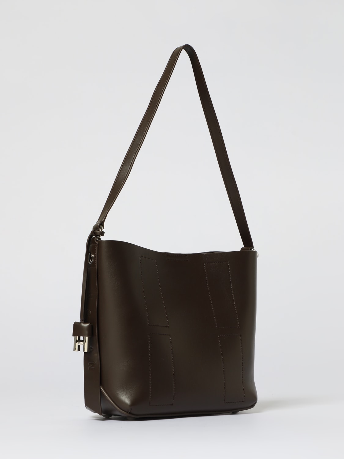 HOGAN SAC À MAIN: Sac porté main femme Hogan, Marron - Img 2