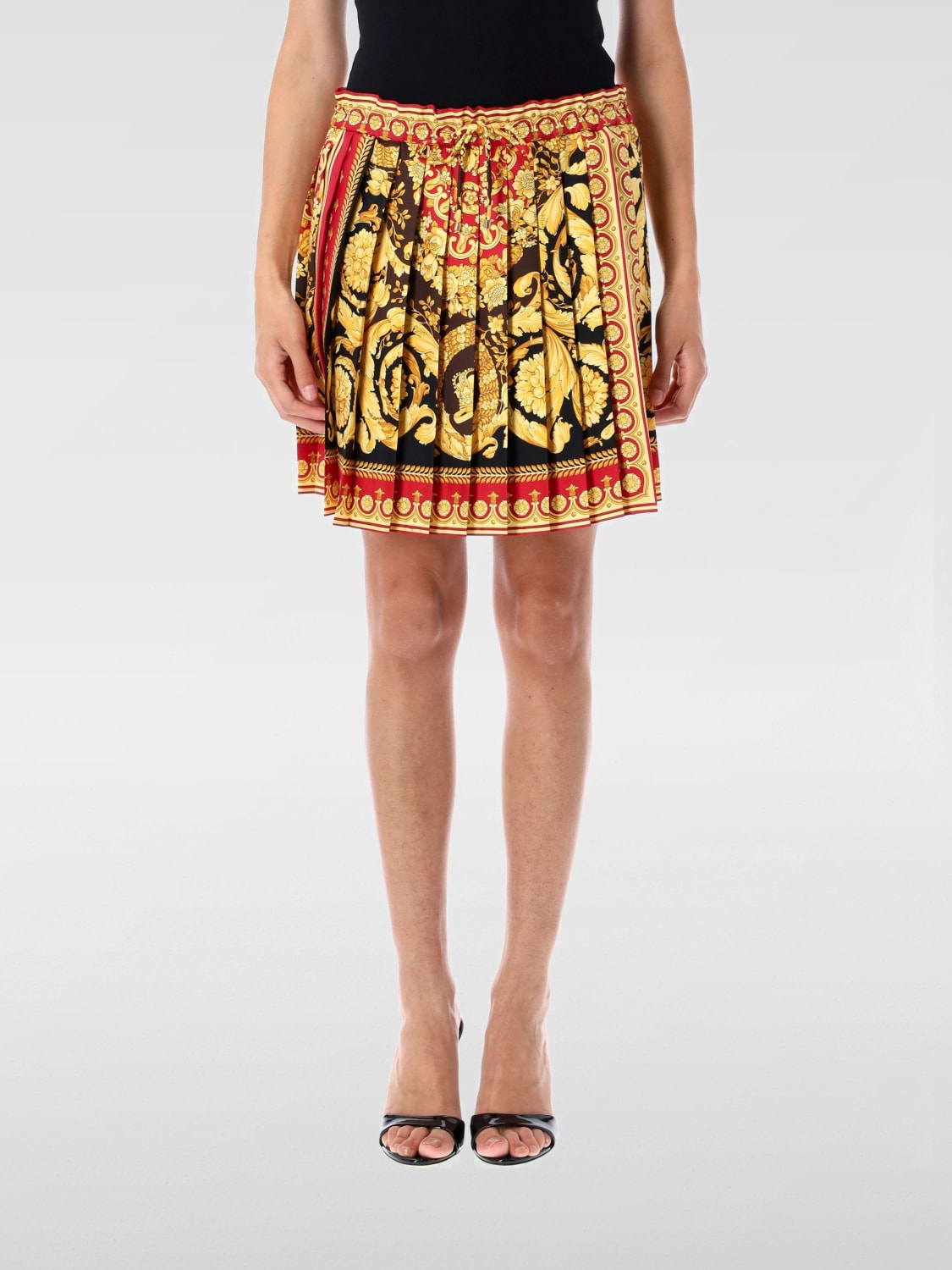 VERSACE SKIRT: Skirt woman Versace, Gold - Img 1