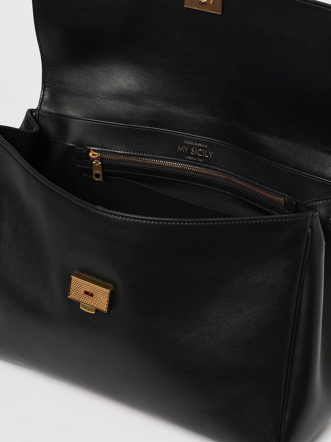 DOLCE & GABBANA BORSA A MANO: Borsa a mano My Sicily Dolce & Gabbana, Nero - Img 5