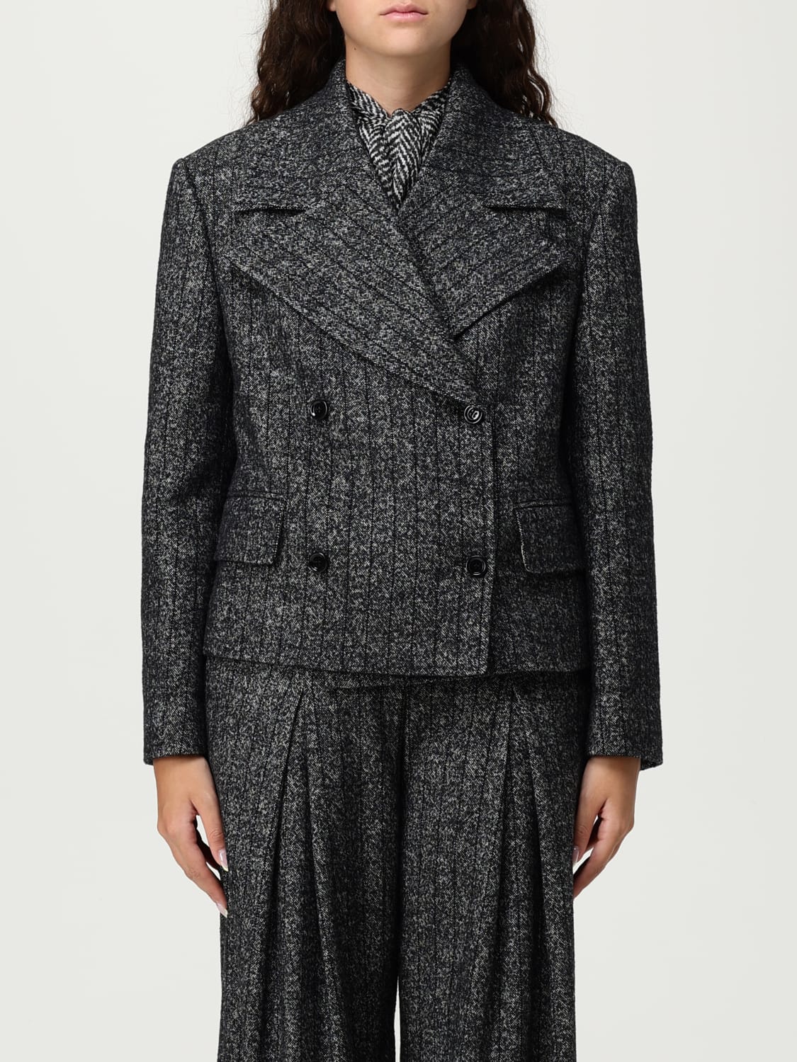 DOLCE & GABBANA JACKET: Jacket woman Dolce & Gabbana, Striped - Img 1