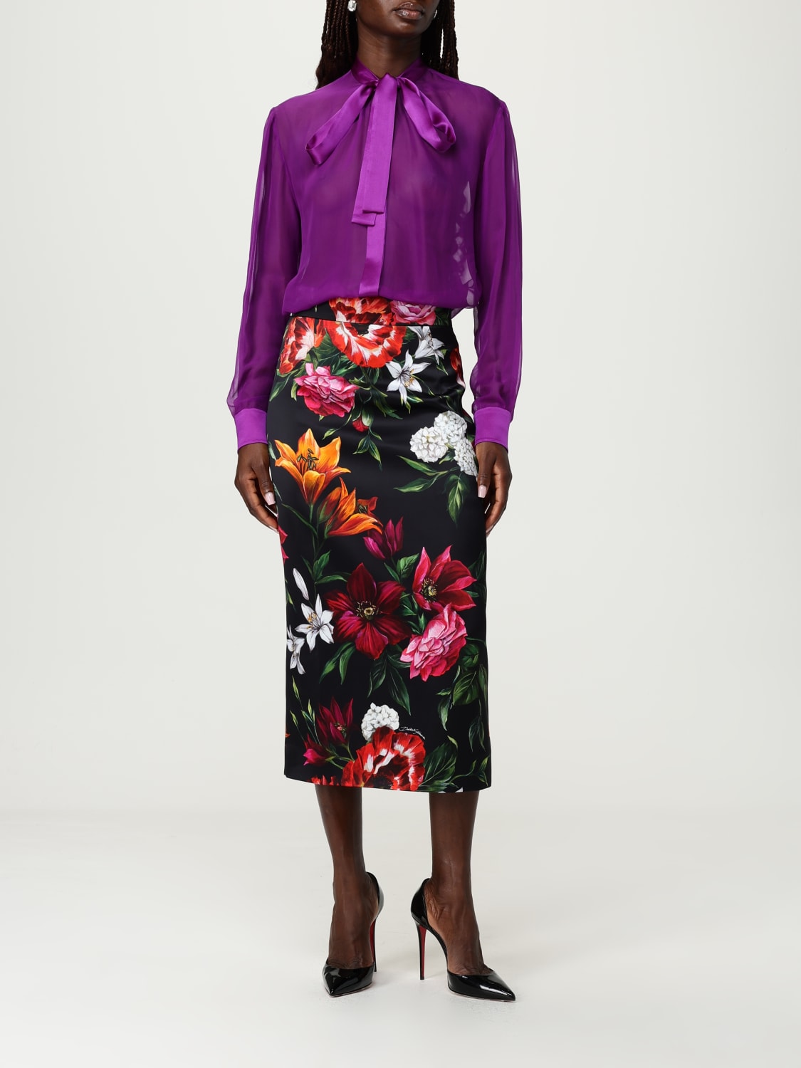 DOLCE & GABBANA CAMISA: Camisa mujer Dolce & Gabbana, Violeta - Img 2