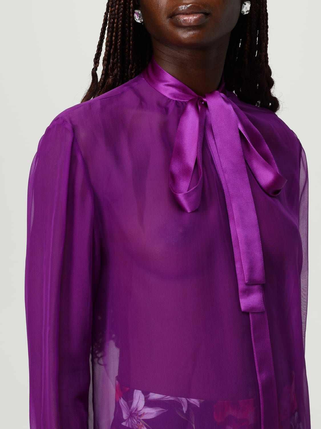 DOLCE & GABBANA CAMISA: Camisa mujer Dolce & Gabbana, Violeta - Img 5