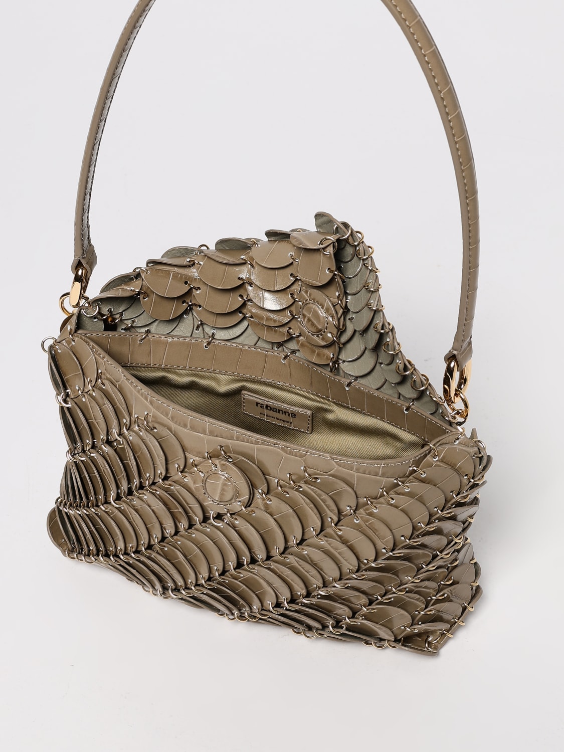 RABANNE SHOULDER BAG: Shoulder bag woman Rabanne, Grey - Img 5